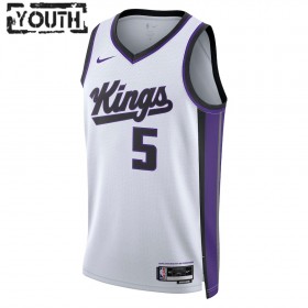 Dres Sacramento Kings De Aaron Fox Nike 2023-24 Association Edition Bijela Swingman - Dječji